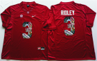 Alabama Crimson Tide 3 Calvin Ridley Red Portrait Number College Jersey