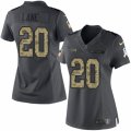 Women's Nike Seattle Seahawks #20 Jeremy Lane Limited Black 2016 Salute to Service NFL Jersey