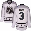 Mens Reebok Columbus Blue Jackets #3 Seth Jones Authentic White Metropolitan Division 2017 All-Star NHL Jersey