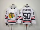 NHL Youth chicago blackhawks #50 Corey Crawford white jerseys(2015 new classic)