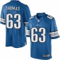 Mens Nike Detroit Lions #63 Brandon Thomas Limited Light Blue Team Color NFL Jersey