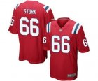 Mens Nike New England Patriots #66 Bryan Stork Game Red Alternate NFL Jersey