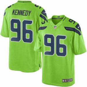 Youth Nike Seattle Seahawks #96 Cortez Kennedy Limited Green Rush NFL Jersey