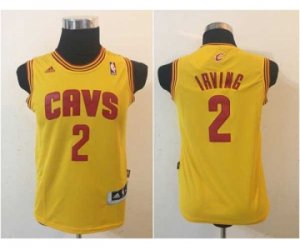 youth nba cleveland cavaliers #2 irving yellow[revolution 30 swingman]