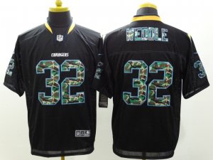 Nike San Diego Chargers #32 Eric Weddle Black jerseys(Elite Camo Fashion)