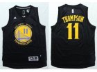 NBA Golden State Warrlors #11 Klay Thompson Black Fashion Stitched jerseys