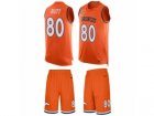 Mens Nike Denver Broncos #80 Jake Butt Limited Orange Tank Top Suit NFL Jersey
