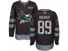 Men Adidas San Jose Sharks #89 Mikkel Boedker Black 1917-2017 100th Anniversary Stitched NHL Jersey