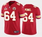 Nike Chiefs #64 Mike Pennel Red 2021 Super Bowl LV Vapor Untouchable Limited