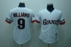 mlb san francisco giants #9 williams m&n white