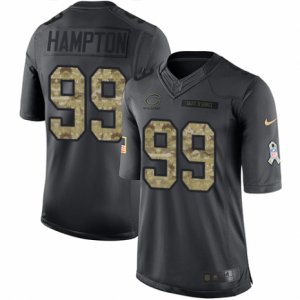 Men\'s Nike Chicago Bears #99 Dan Hampton Limited Black 2016 Salute to Service NFL Jersey