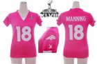 2014 super bowl xlvii nike women nfl jerseys denver broncos #18 manning pink[draft him ii top]