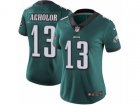 Women Nike Philadelphia Eagles #13 Nelson Agholor Vapor Untouchable Limited Midnight Green Team Color NFL Jersey