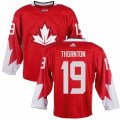 Men Adidas Team Canada #19 Joe Thornton Red 2016 World Cup Ice Hockey Jersey