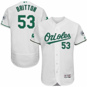 Men\'s Majestic Baltimore Orioles #53 Zach Britton White Celtic Flexbase Authentic Collection MLB Jersey