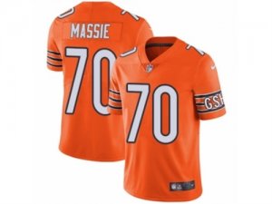 Mens Nike Chicago Bears #70 Bobby Massie Vapor Untouchable Limited Orange Rush NFL Jersey