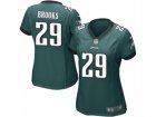 Women Nike Philadelphia Eagles #29 Terrence Brooks Game Midnight Green Team Color NFL Jersey