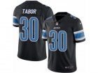 Mens Nike Detroit Lions #30 Teez Tabor Limited Black Rush NFL Jersey