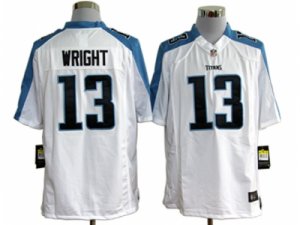 Nike NFL Tennessee Titans #13 wright white Game Jerseys