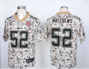 Nike Green Bay Packers #52 Clay Matthews Camo Jerseys(Elite)