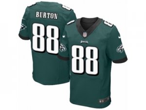 Mens Nike Philadelphia Eagles #88 Trey Burton Elite Midnight Green Team Color NFL Jersey