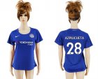 2017-18 Chelsea 28 AZPILICUETA Home Women Soccer Jersey