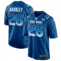 Nike NFC Giants #26 Saquon Barkley Royal 2019 Pro Bowl Game Jersey