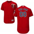 2016 Men Minnesota Twins Majestic Scarlet Flexbase Authentic Collection Custom Jersey