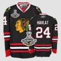 nhl jerseys chicago blackhawks #24 havlat black[2013 Stanley cup champions]