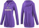 Women Baltimore Ravens Logo Pullover Hoodie-045