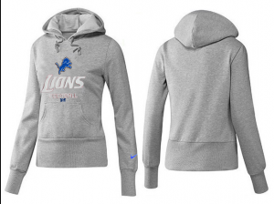 Women Detroit Lions Logo Pullover Hoodie-124