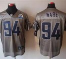 Nike Cowboys #94 DeMarcus Ware Grey With Hall of Fame 50th Patch NFL Elite Jersey