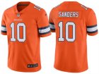 Denver Broncos #10 Emmanuel Sanders Orange Color Rush Limited Jersey