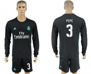 2017-18 Real Madrid 3 PEPE Away Soccer Jersey