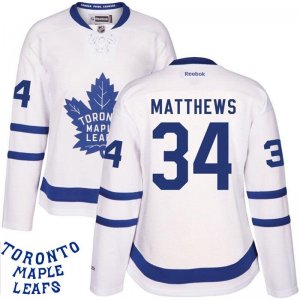 Women NHL Toronto Maple Leafs #34 Auston Matthews White New Stitched Jersey