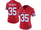 Women Nike Buffalo Bills #35 Mike Tolbert Limited Red Rush NFL Jersey