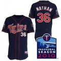 mlb minnesota twins #36 nathan blue