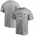 New Orleans Saints Pro Line by Fanatics Branded Banner Wave T-Shirt Heathered Gray