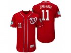 Mens Washington Nationals #11 Ryan Zimmerman 2017 Spring Training Flex Base Authentic Collection Stitched Baseball Jersey