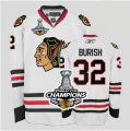 nhl jerseys chicago blackhawks #32 burish white[burish][2013 Stanley cup champions]