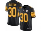 Mens Nike Pittsburgh Steelers #30 Cameron Sutton Limited Black Rush NFL Jersey