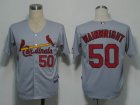 MLB St. Louis Cardinals #50 Wainwright Grey[Cool Base]