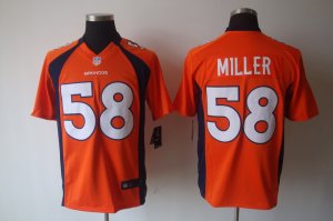 Nike denver broncos #58 miller orange Game jerseys