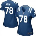 Women Nike Indianapolis Colts #78 Ryan Kelly Royal Blue Team Color Stitched NFL Elite Jersey
