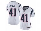 Women Nike New England Patriots #41 Cyrus Jones White Vapor Untouchable Limited Player NFL Jersey