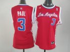 women nba los angeles clippers #3 paul red