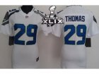 2015 Super Bowl XLIX Nike Women nfl Seattle Seahawks #29 Earl Thomas white jerseys