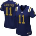 Women's Nike New York Jets #11 Robby Anderson Limited Navy Blue Alternate NFL Jersey