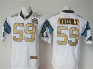 Nike Carolina Panthers #59 Luke Kuechly white Jerseys(Limited Super Bowl 50th)