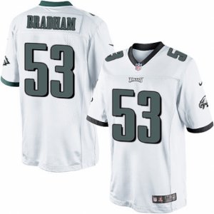 Mens Nike Philadelphia Eagles #53 Nigel Bradham Limited White NFL Jersey